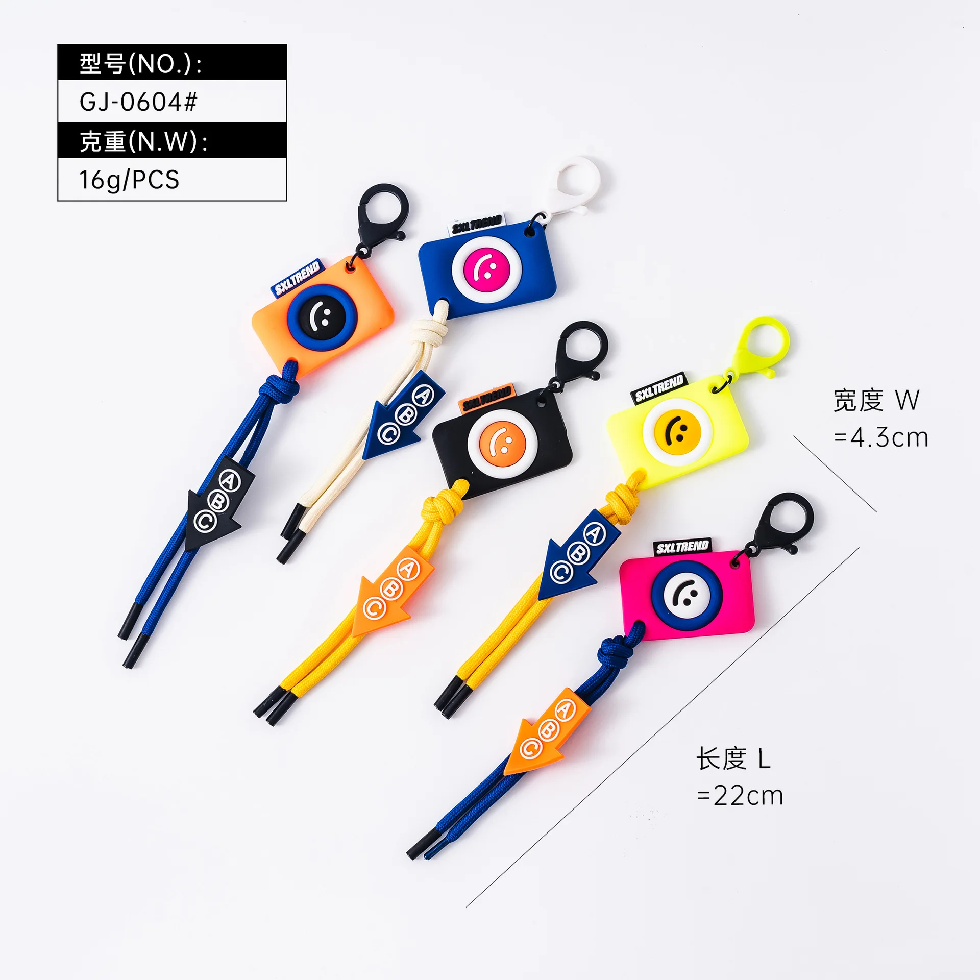 Factory  Customizable Braided Rope PVC personalized keychains Decorating DIY Ornaments souvenirs tags