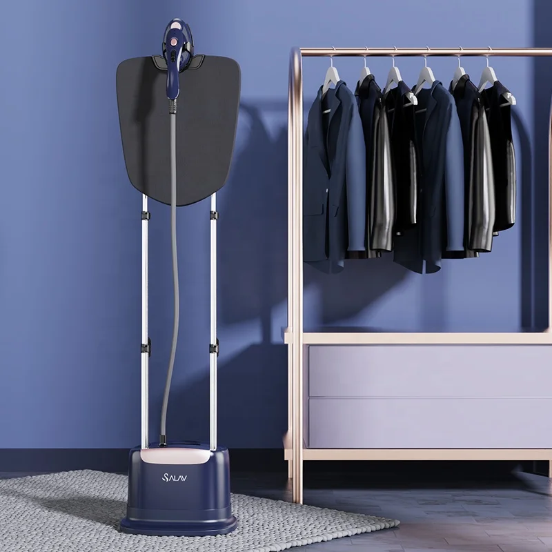 Salav Custom Standing Steamer New Design 220V Garment Steam Iron Flat Hanging Brush Steamer Clothing OEM&ODM