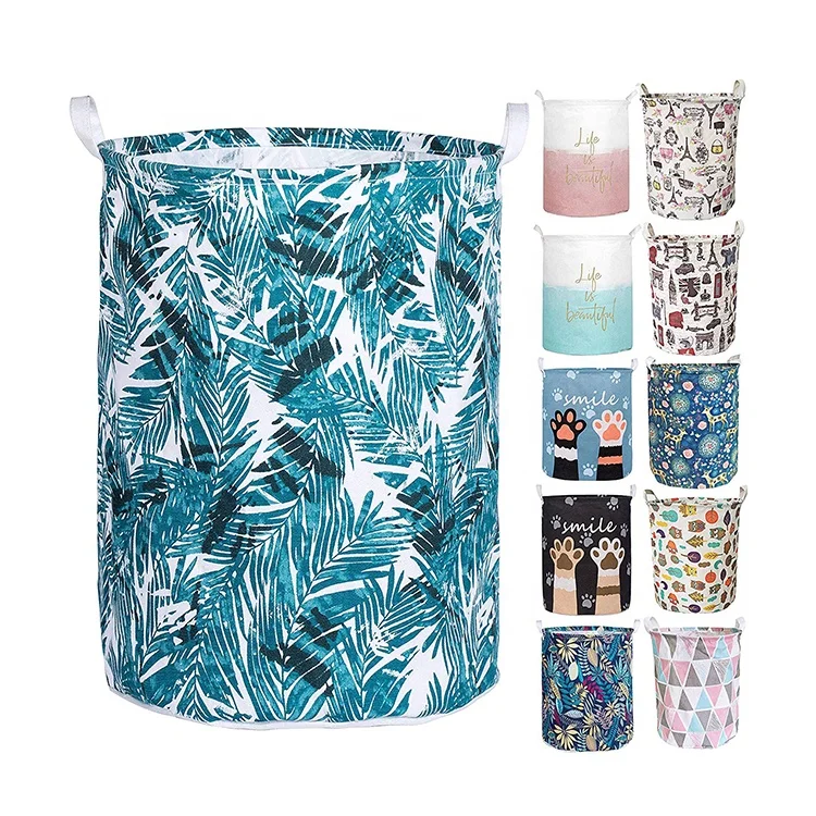 Durable Eco-Friendly Folding Laundry Hamper Organizer with Hemp Rope Handles for Dirty Cloth Home Use Made from Cotton Canvas