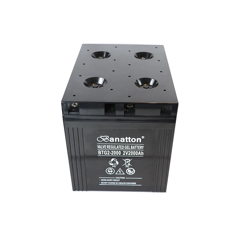 Banatton 2V 2000Ah Battery Solarbattery Bateria Akumulatory High Grade Super Capacitor 2 Volt Batteries Deep Cycle Gel Solar