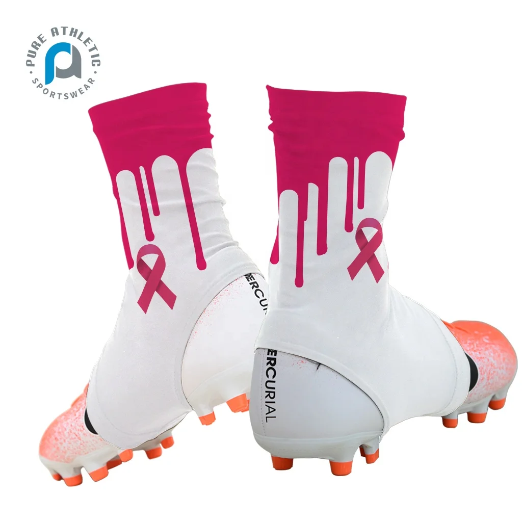 Чистый OEM США Рак молочной железы известные Пользовательские Розовые футбольные лотки клинковые чехлы