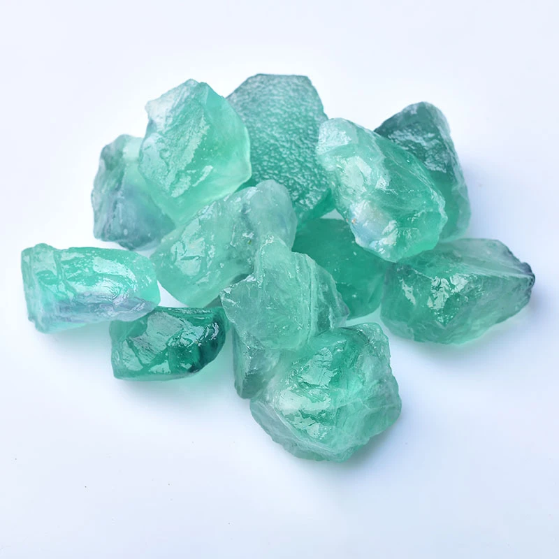 Wholesale good quality Natural Raw Crystals green fluorite raw stone for decoration