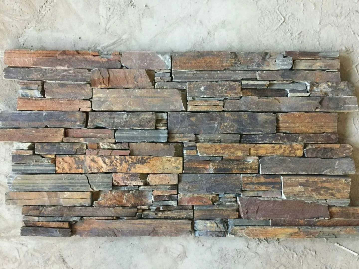 Loose slate paving stone for garden decoration dark salte stone for wall .jpg