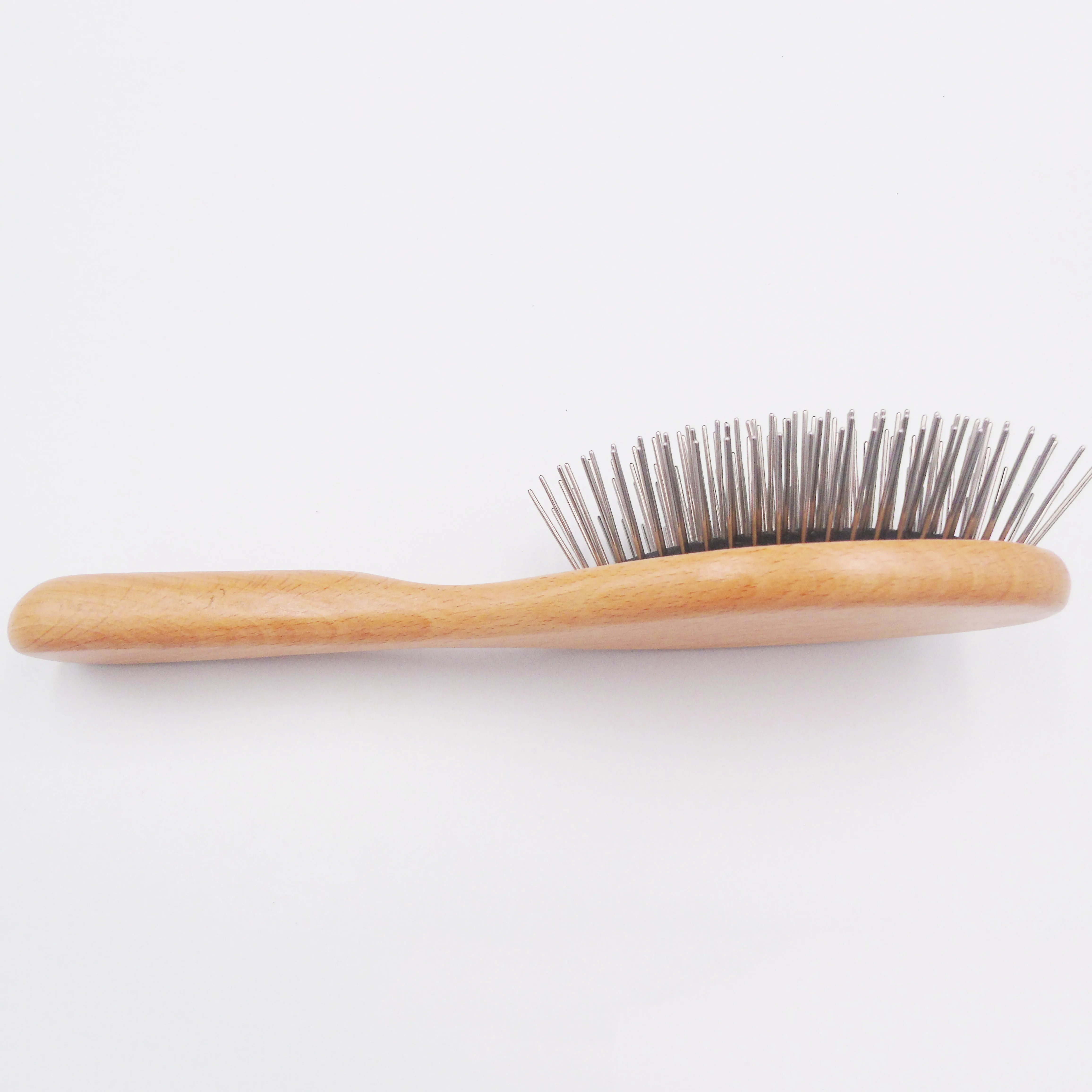 New style  beech handle cushion wooden hair brushes wholesale for travel