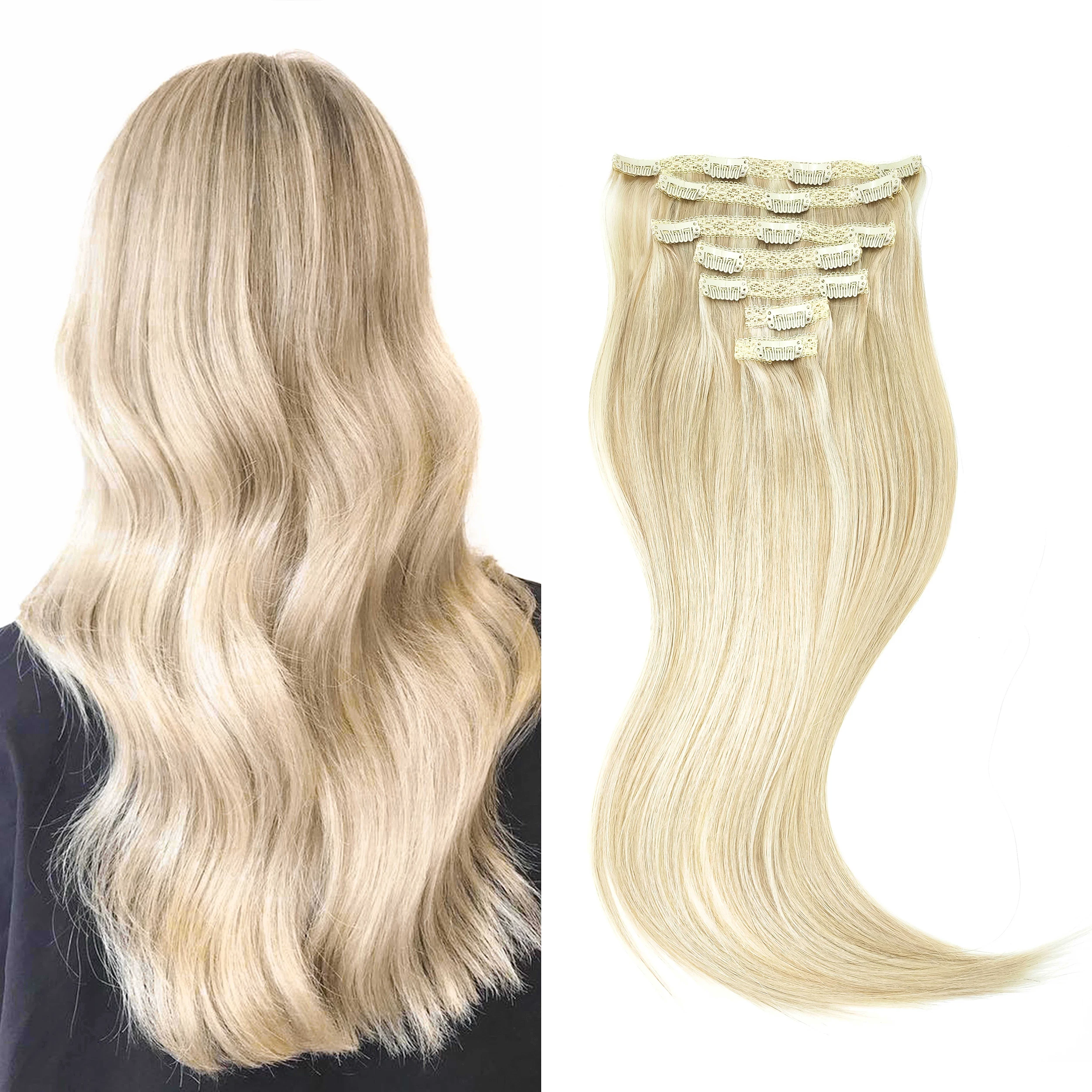 Wave Beauty Remy Human Hair Extension Lace Clip in Hair Extension 100% Human Hair