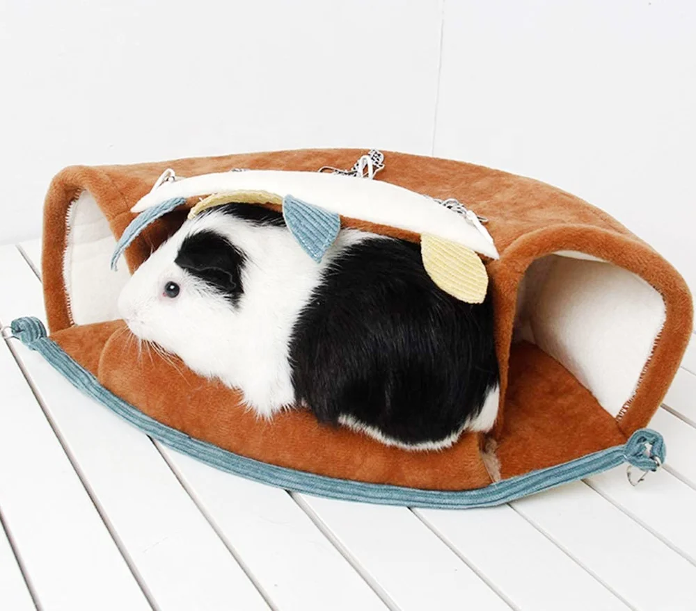 Hamster Hammock Bed Flying Mouse Winter Warm Hamster Hammock Channel Bed Tunnel Pet Hanging Nest Funny Tunnel
