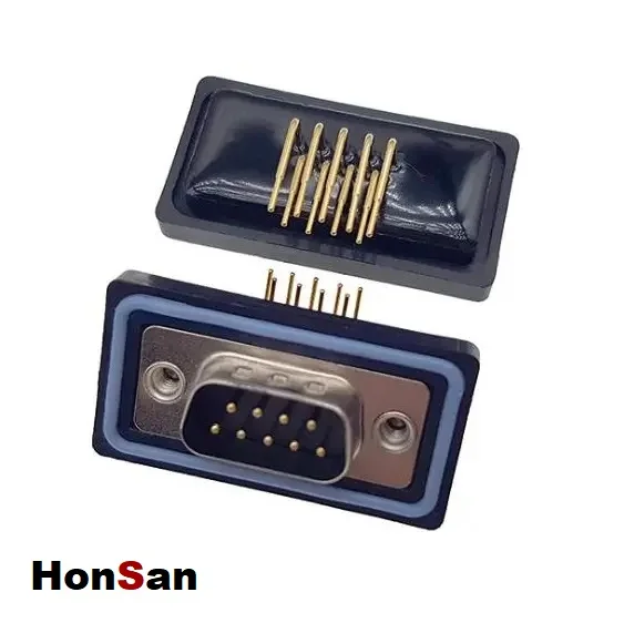 Smart Professional Manufacturer Of Waterproof D-sub 9p Female 90degree Dip Connector Ip67