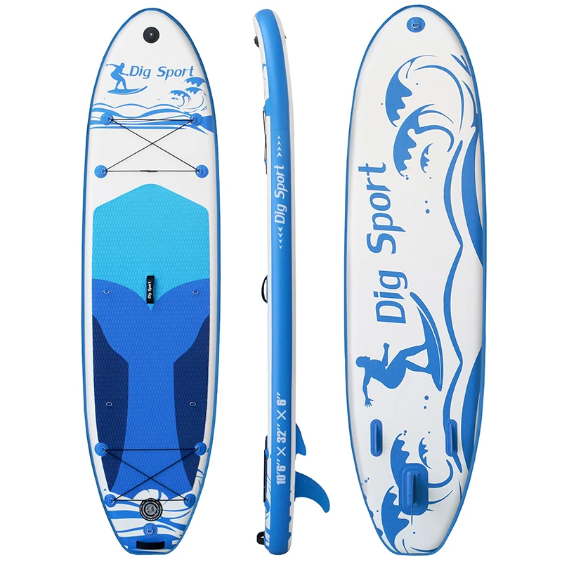 DI-1 Model Blue Green Factory Inflat Paddleboard Stand Up Paddle Board Sup Inflatable Set