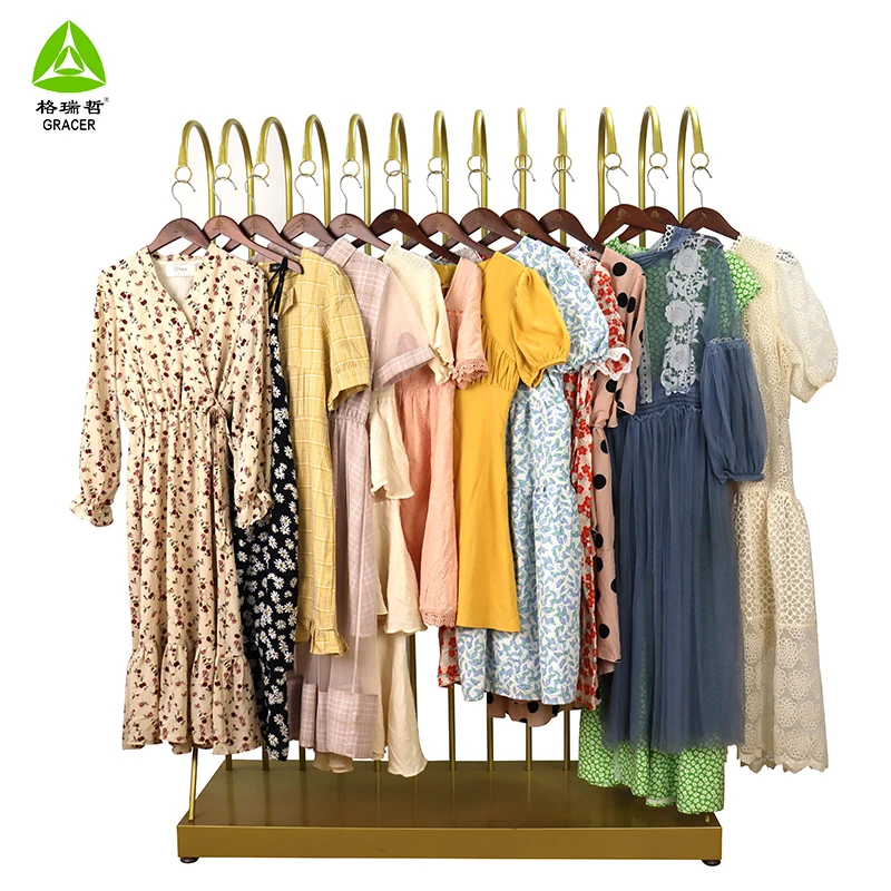 Korean Used Clothing Bales 45Kg Ladies Cotton Dress Second Hand Clothing Uk