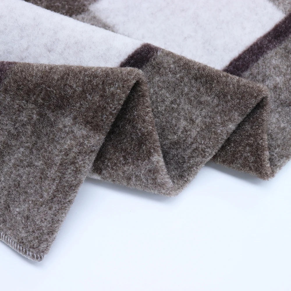 Best Quality New Fashion Design Thick GRS Polyester tweed Fleece Fabric For overcoat