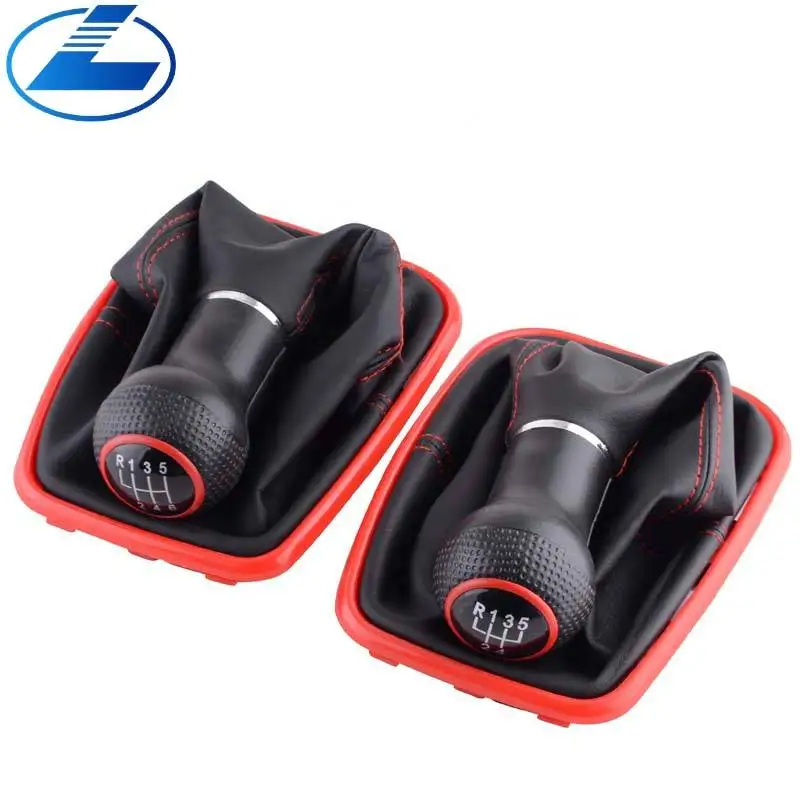 Car Gear Shift Knob Lever Shifter Gaitor Boot for VW  Golf 4  MK4 GTI R32 Bora Jetta MT 10mm 5 / 6 Speed