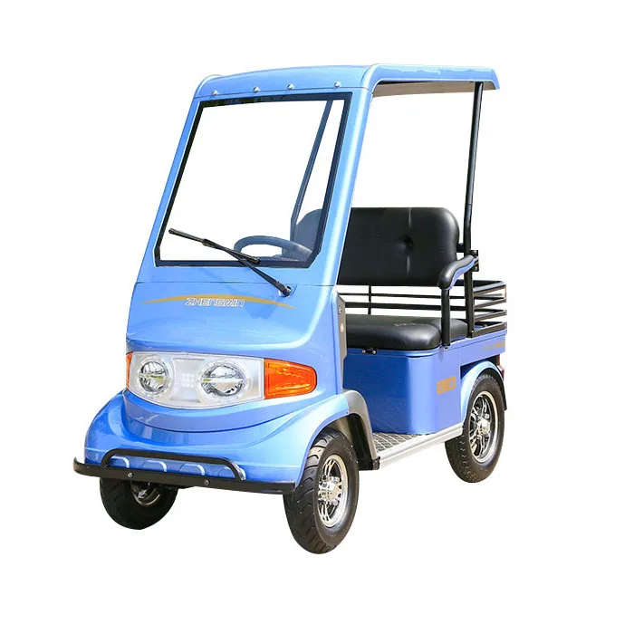 
full size fat tire electric mobility cabin scooter with detachable canopy windscreen for sightseeing mini car 