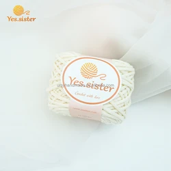 Роскошная хлопчатобумажная трубчатая пряжа, нейлоновая пряжа для вязания крючком, веревка для макраме, камвольная нить для ручной вязки крючком