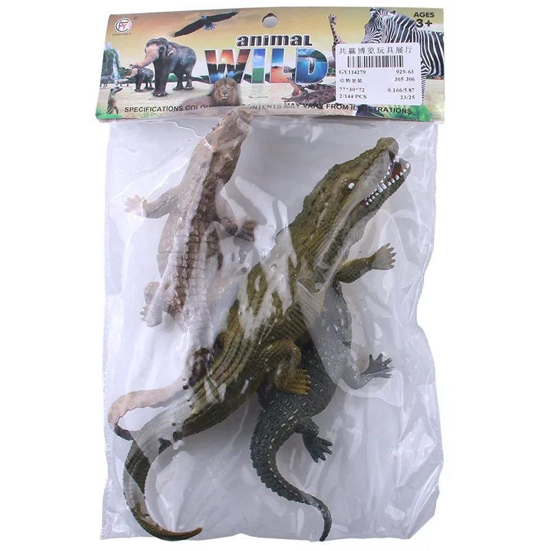 Animal doll series crocodile resin products home decoration Simulation funny mini pvc animal models crocodile toy