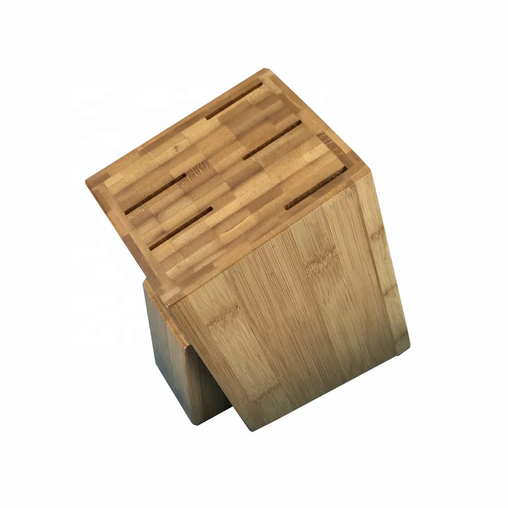 Factory directly kitchen fruit wood knife block knife holder rack bamboo knife holder