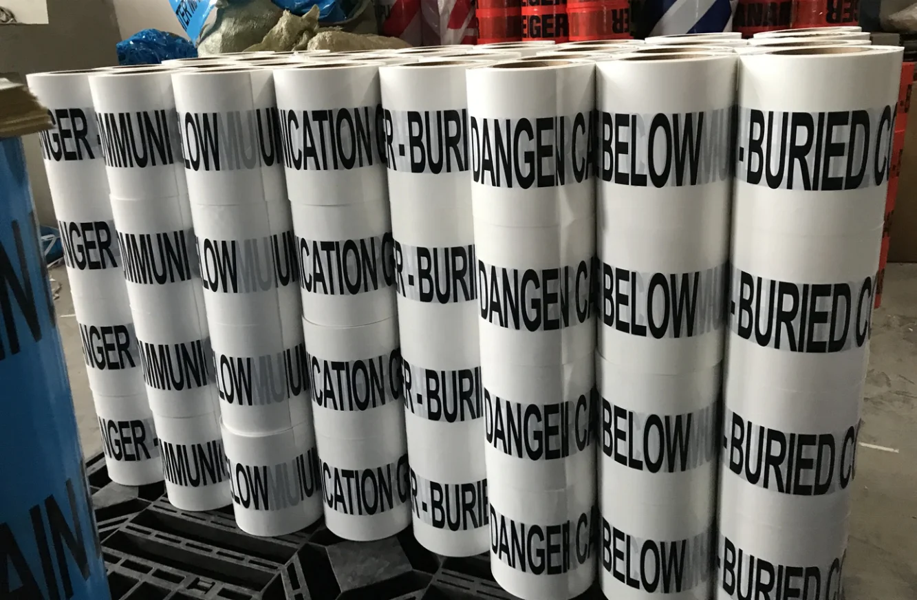 Custom underground Magnetic warning Marking Tape caution