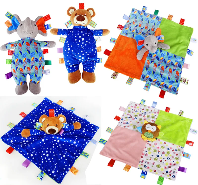 Baby Label Grip Comforter/Baby Comfort toy Comforter Rattle doll