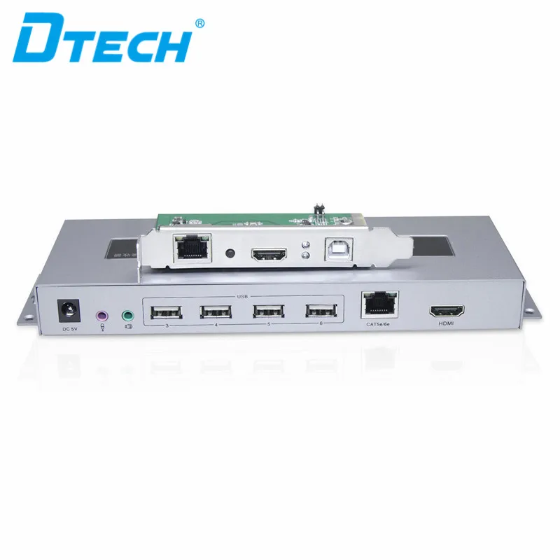 Интернет кафе 1080 P м 100 м RX TX по RJ45 cat5e cat6 с ИК сети hdmi usb kvm extender