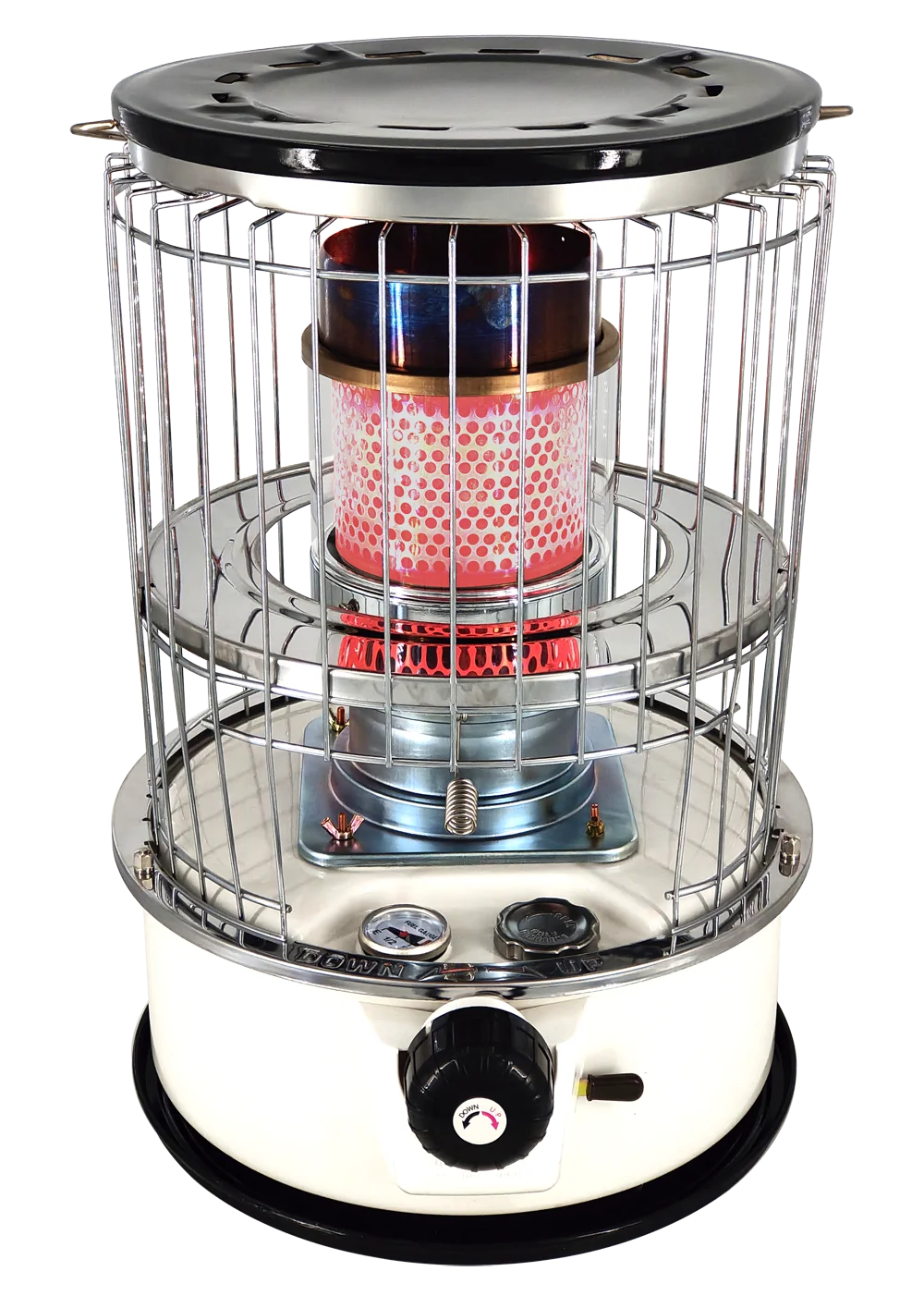 Kerosene heater with removable tank for indoor