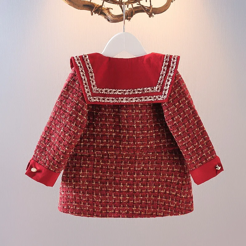 Kids Bowtie Casual Outfits Baby Lovely Suits for 1-4 YearY Girls Princess Patchwork Dress 2023 New Fashion Party Costumes