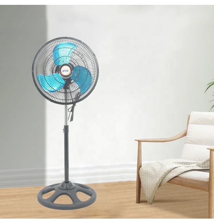 Minimalist threeleaf 2020 new cheap modern industrial digital pedestal high quality electric stand fan with 3 speeds in india
