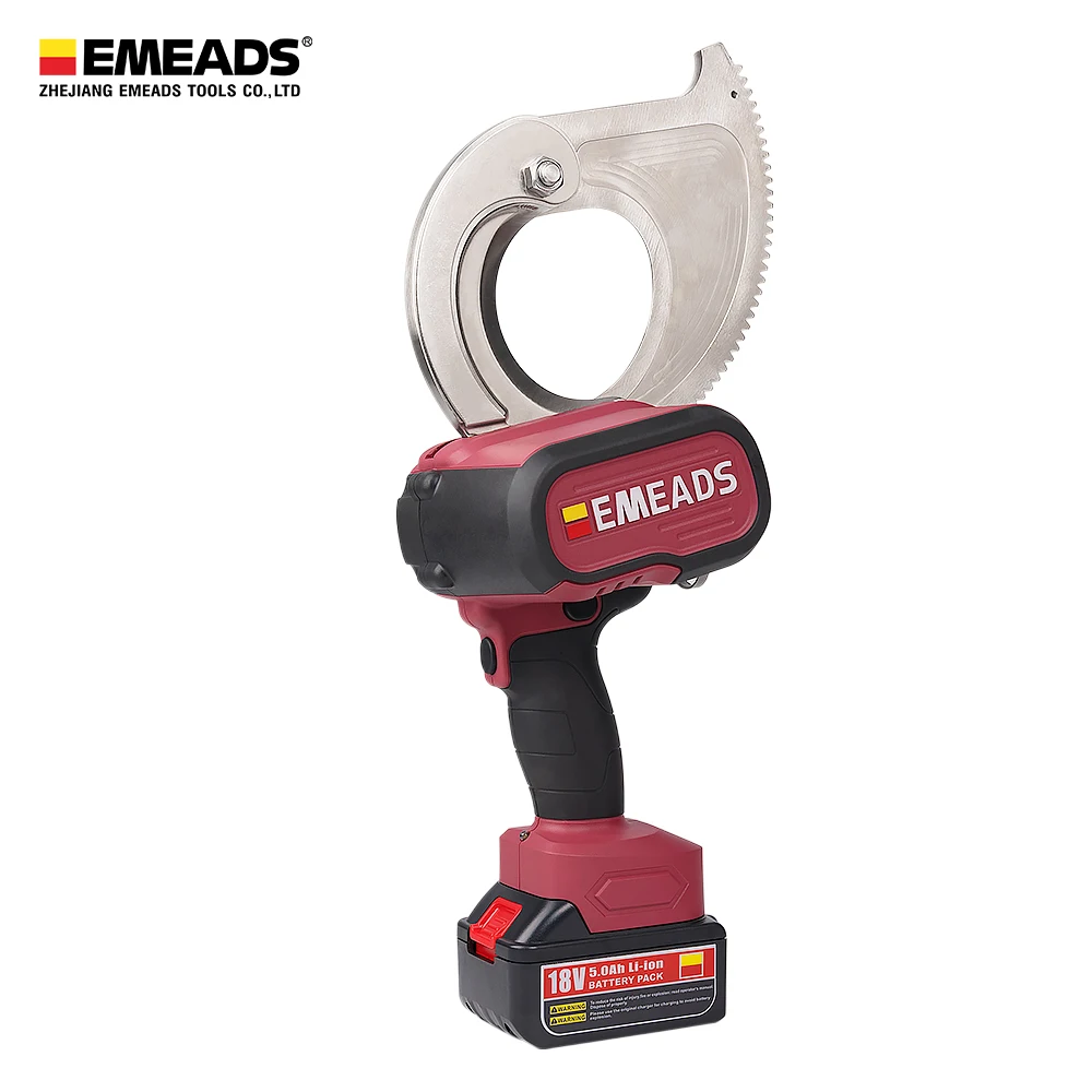 Emads EMS-50 Red Hydraulic Cable Cutter Electric Tool for Aluminum Copper Cable
