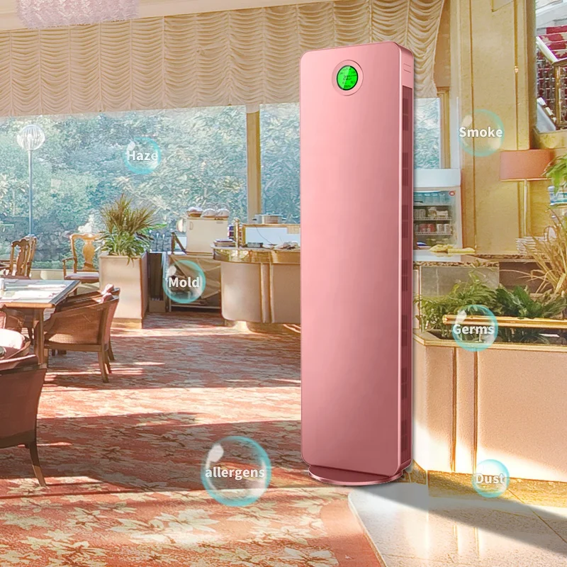 oem air purifier hepa 13 filter room hotel restaurant CADR 1300m3/h anion generator clean air purifier negative ion air purifier