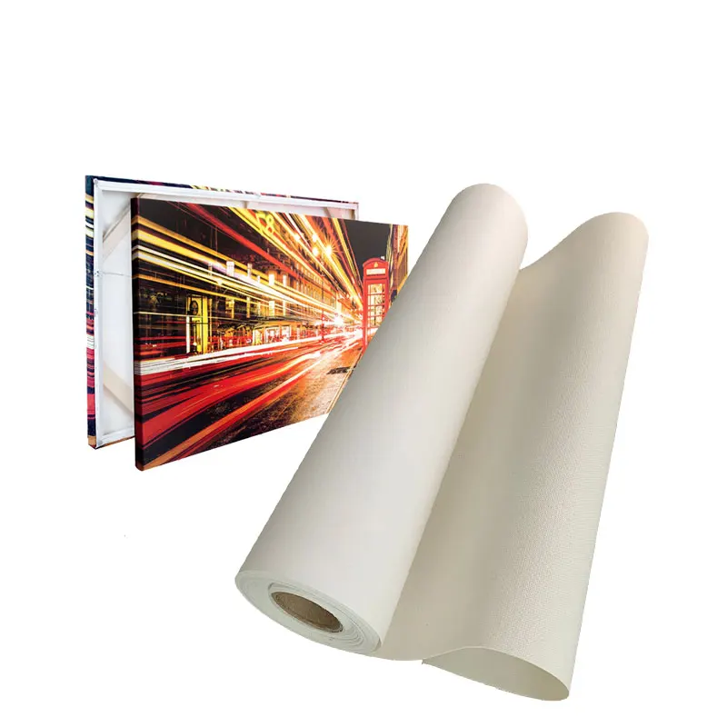 Струйный печатаемый Водонепроницаемый поликоттон арт струйный холст 420gsm для украшения стен