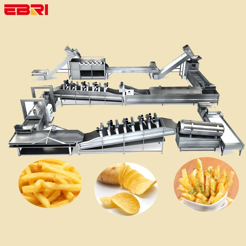 Manufacturers sale french fries production line frozen potato chips machine french fry making machine