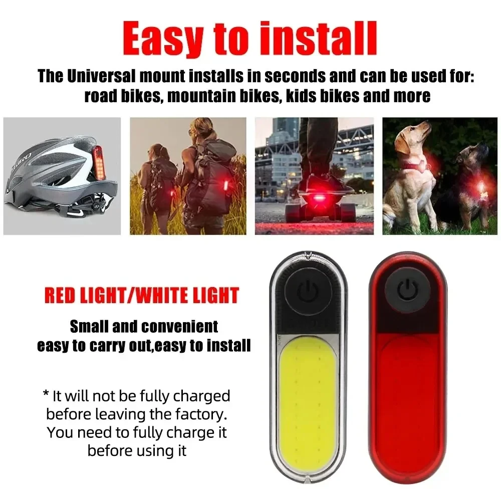OEM/ODM Bicycle Rear Light Super Bright Tail Light  USB Rechargeable Cycling Safety Night Riding Lighting Back Bike Taillights