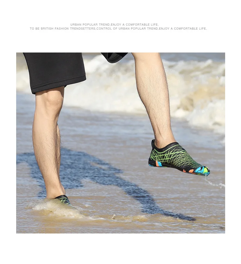 
Summer Women aqua shoes breathable soft socks water shoes men diving swimming beach shoes 