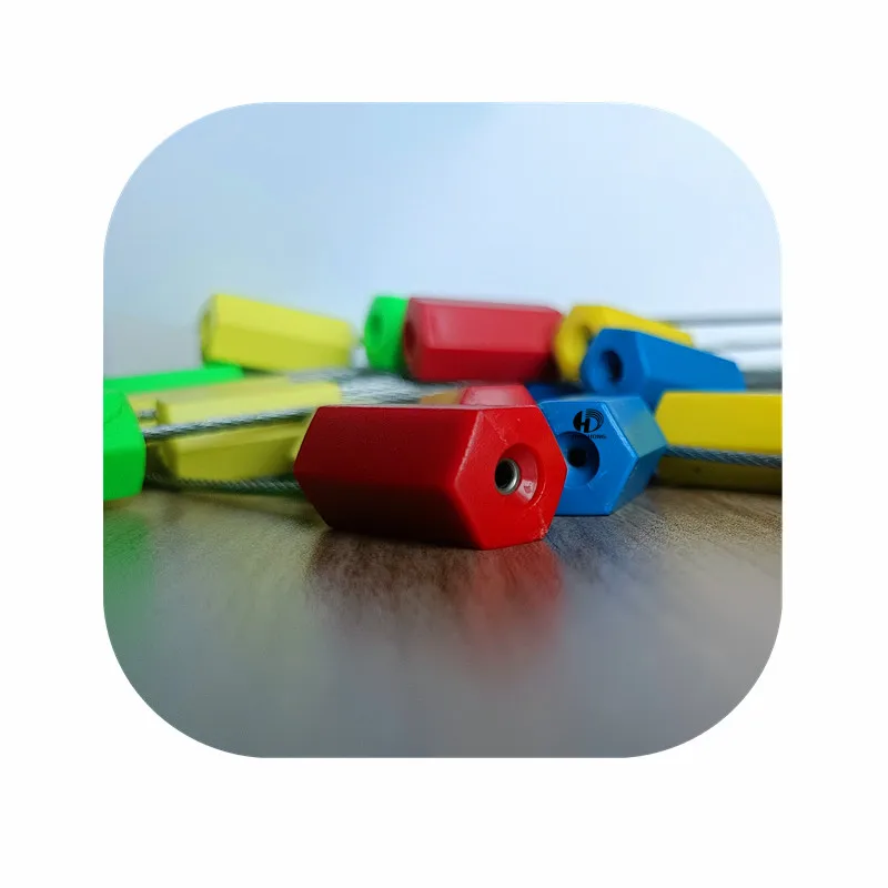 1.8mm Precinto De Seguridad Automatico Anti Tamper Security Steel Hexagonal Wire Rope self-locking Cable Seal