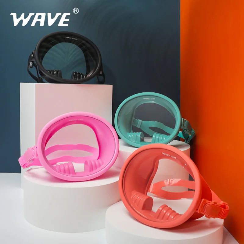 Wave Adult Scuba Diving Masks Gear Freediving Free Goggles Spearfishing Glasses Dive