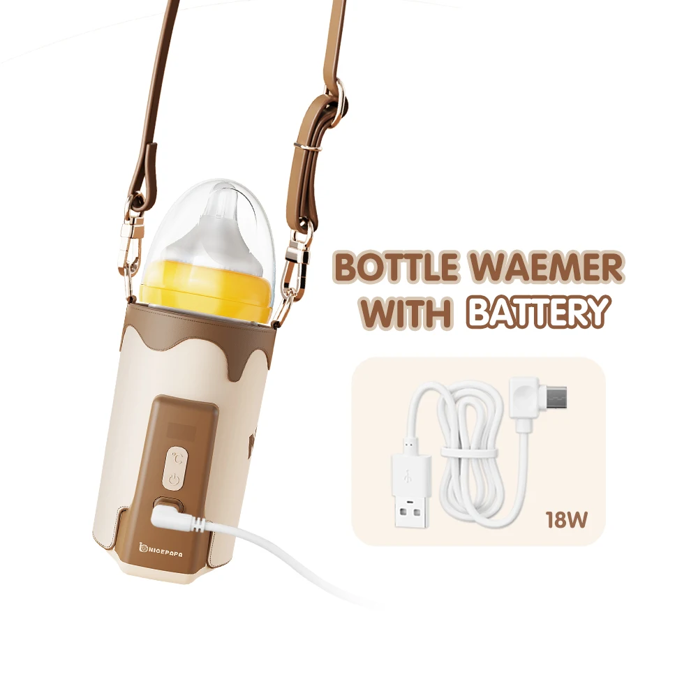 Thermostat 18W Fast Charging Baby Bottle Milk Heating Sleeve Cover Baby Feeding Bottle Warmer