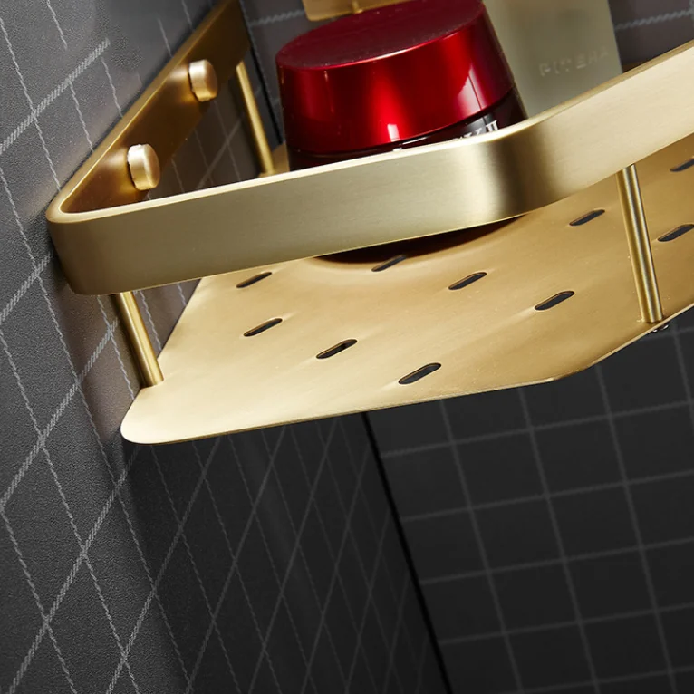 No Drilling Bathroom Corner Shelves, 2 Tier Shower Shelf Caddy Adhesive Storage Basket for Shampoo Corner