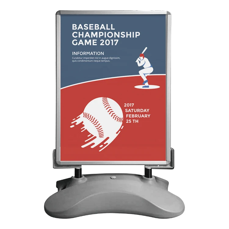 
high quality a frame sidewalk poster stand portable pavement sign 