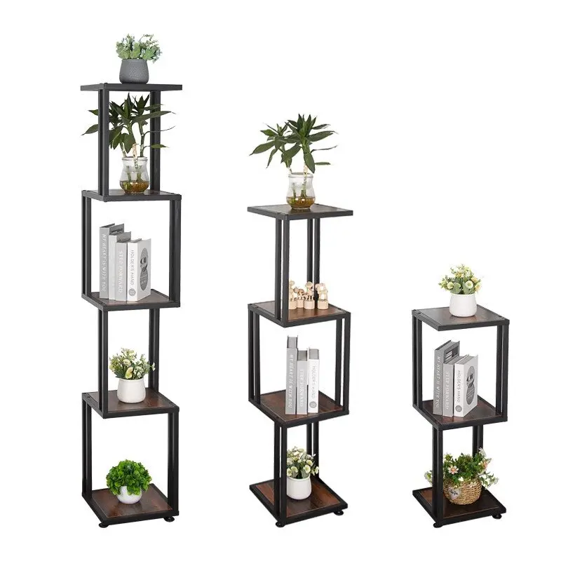 Metal Flower Stand Wholesale Indoor Balcony Iron Metal Flower Pot Plant Display Stand Gold Racks For Plants Metal Flower Stand
