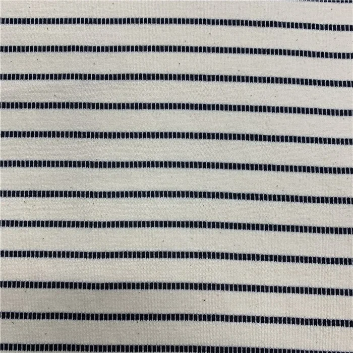 Black White Stripe 2x2 1x2 Comb Cotton Swimwear Double Size Yarn Dyed Rib Knit Fabric For baby
