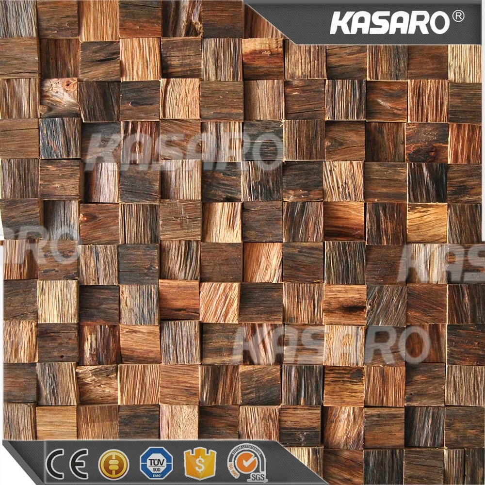 Home decor solid wood wall covering custom reclaimed decorative 3d accent wall covering panel shiplap board