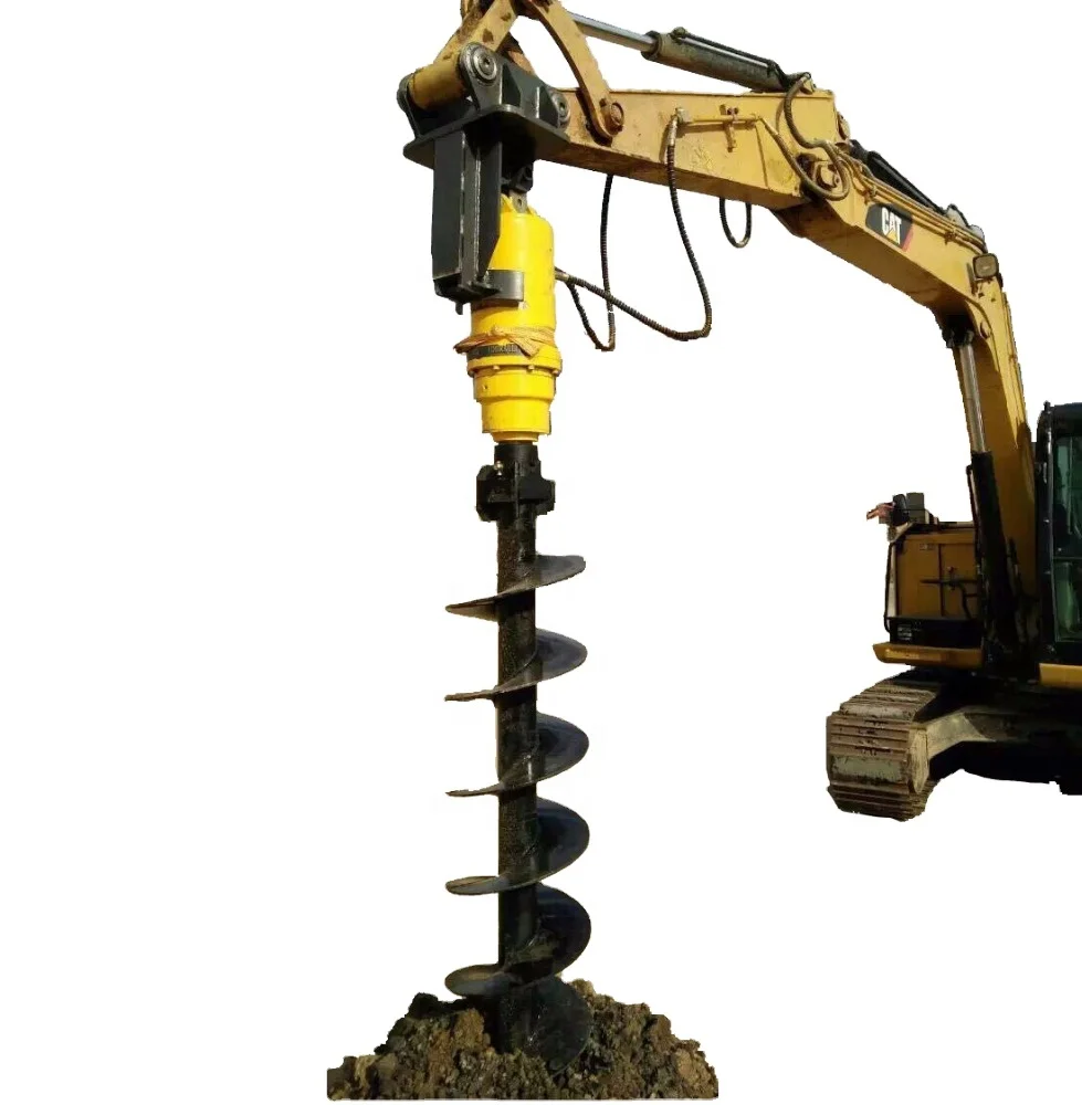 KINGER hot sale hydraulic ground hole earth auger drill for excavator