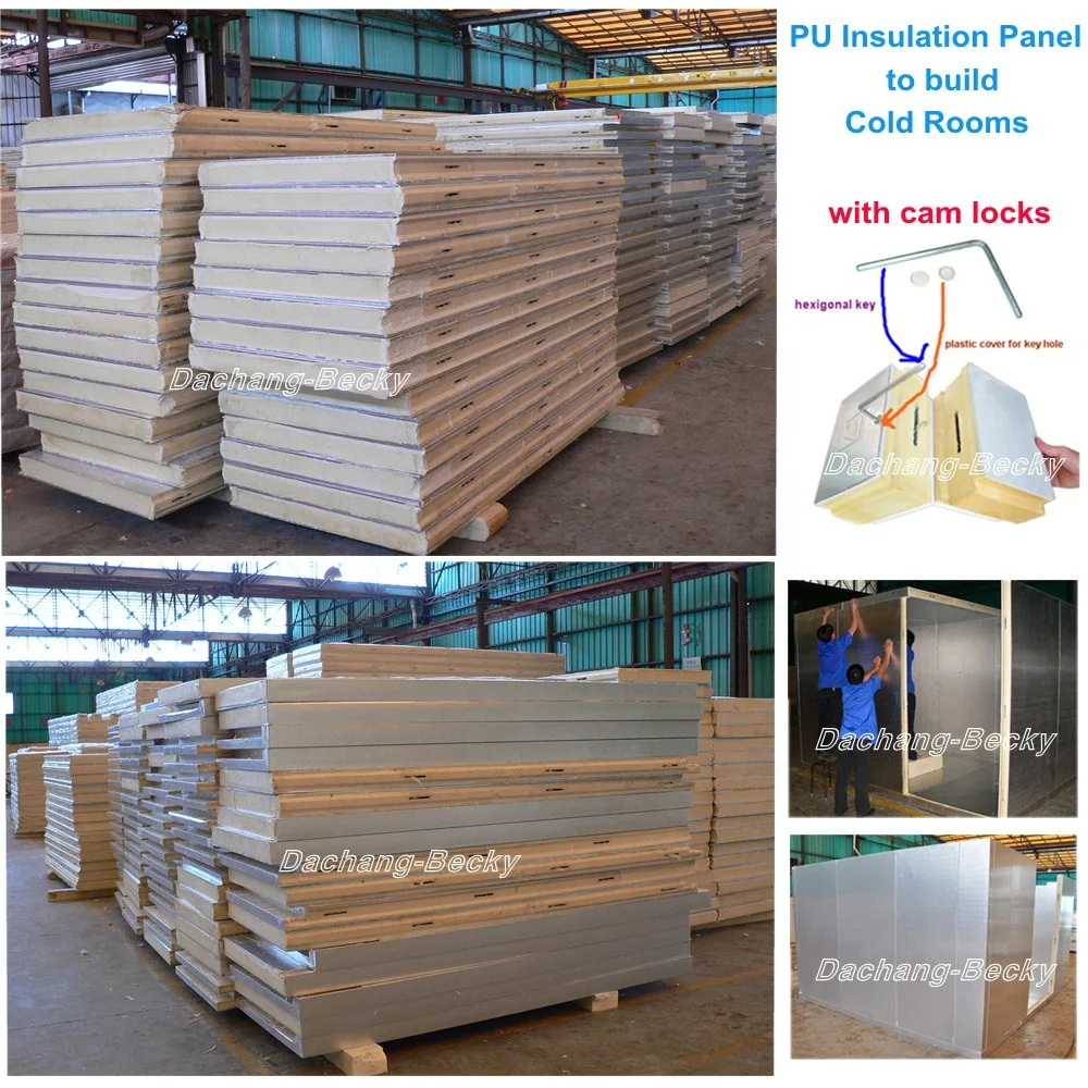 ASTM E84-13a Class A Polyurethane Insulation Cold Room Panel