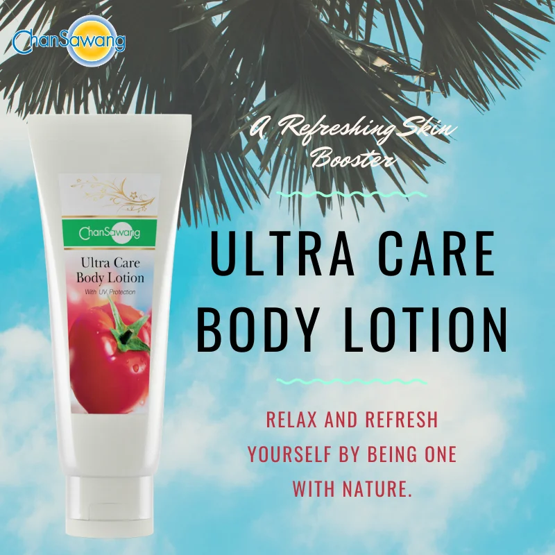
Thailand Whitening and Moisturizing Natural Body Lotion for Skin Brightening with Tomato Lycopene Aloe Vera and Vitamin E 