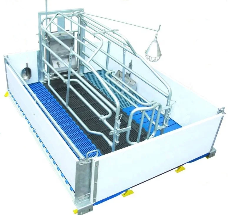 Pig Farrowing crate with PVC Plank fence