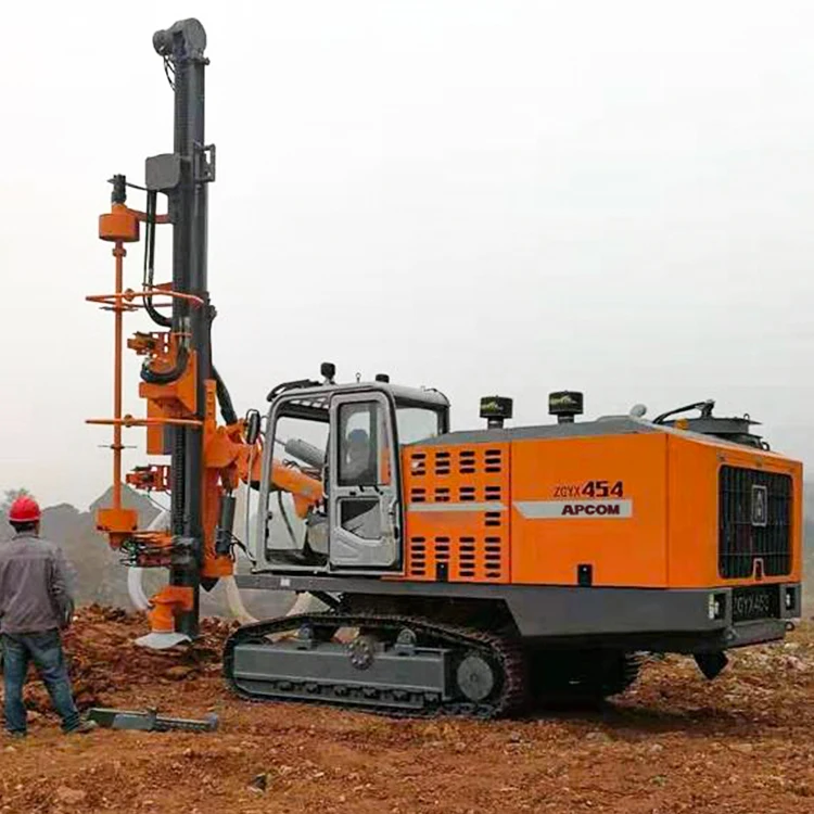 APCOM ZGYX 454 wholesale hydraulic rotary head small rock drilling rig ZEGA soil tube well drilling rig machine for construction