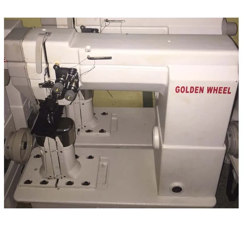 rebuilt used industrial golden wheel leather upper shoes sewing machine for sale