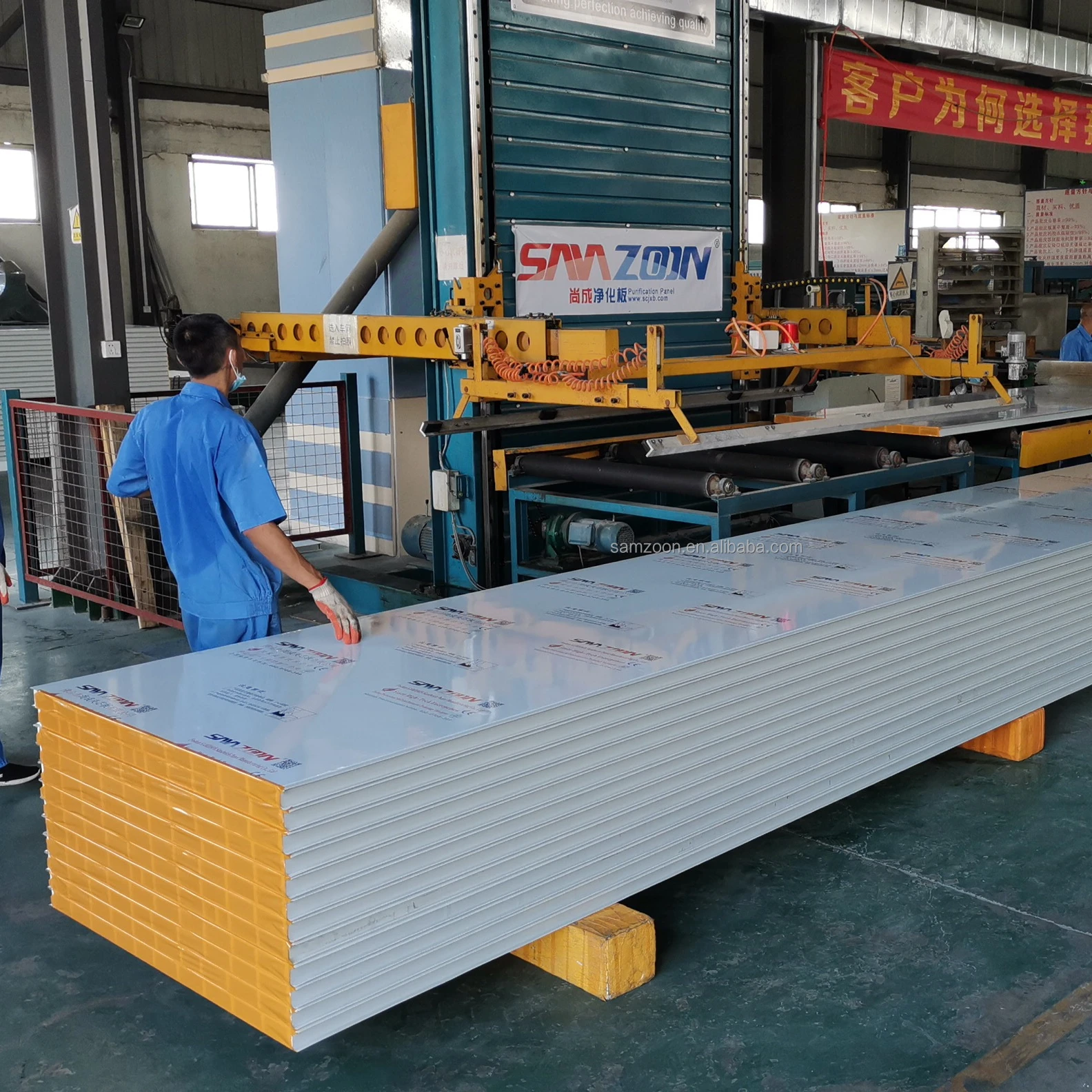 Factory price purification sip panels insulated MgO panel 50mm magnesium oxide panel for wall and ceiling