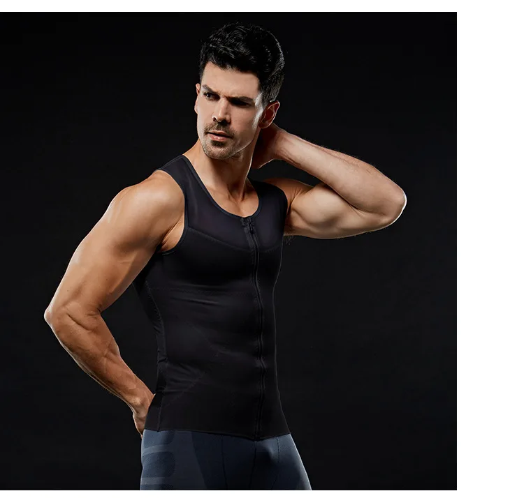 
Mens Slimming Body Shaper Gynecomastia Compression Shirts Tummy Control Shapewear Chest Abs Slim Vest Waist Trainer Male Corset 