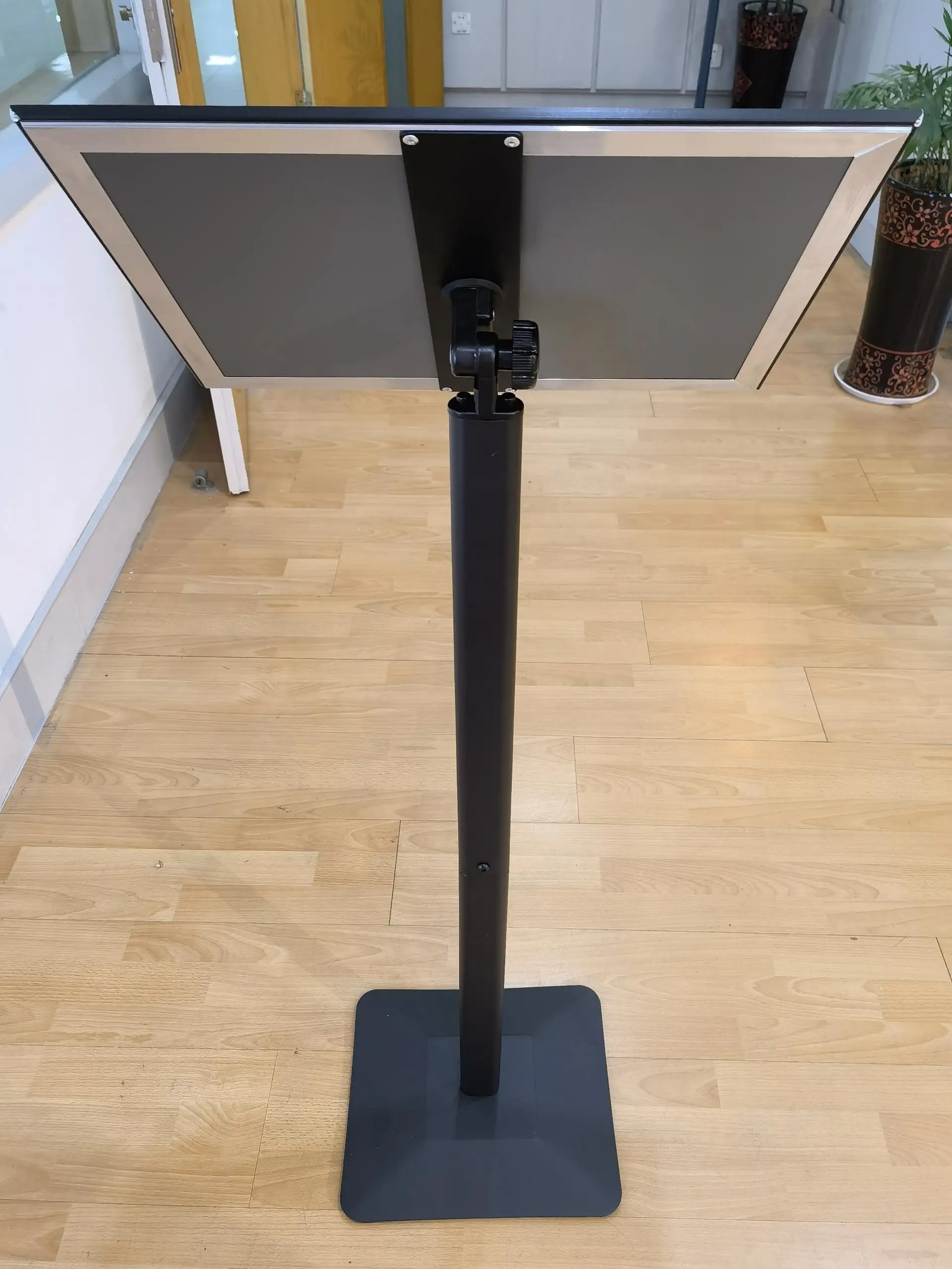 poster display steel floor standing Lobby menu board stand guide sign holders