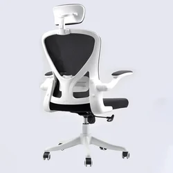 Open Workstation Adjust High Back Ergonomic Office Chair And Table Office Mesh Chair With Headrest