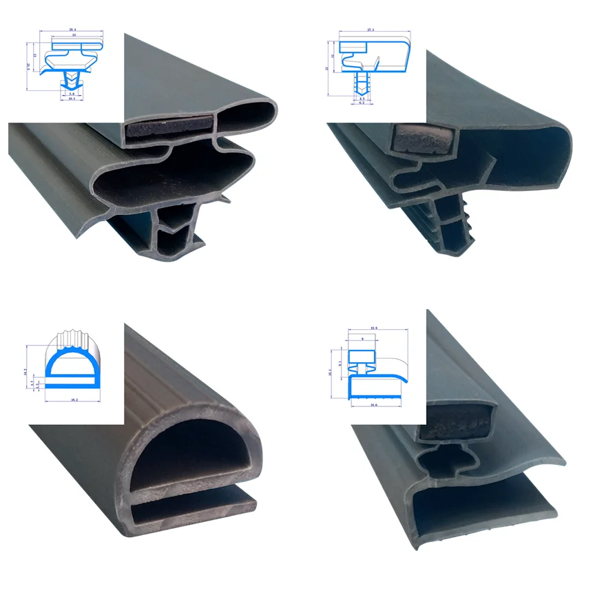 pvc / aluminum shower door seal gasket